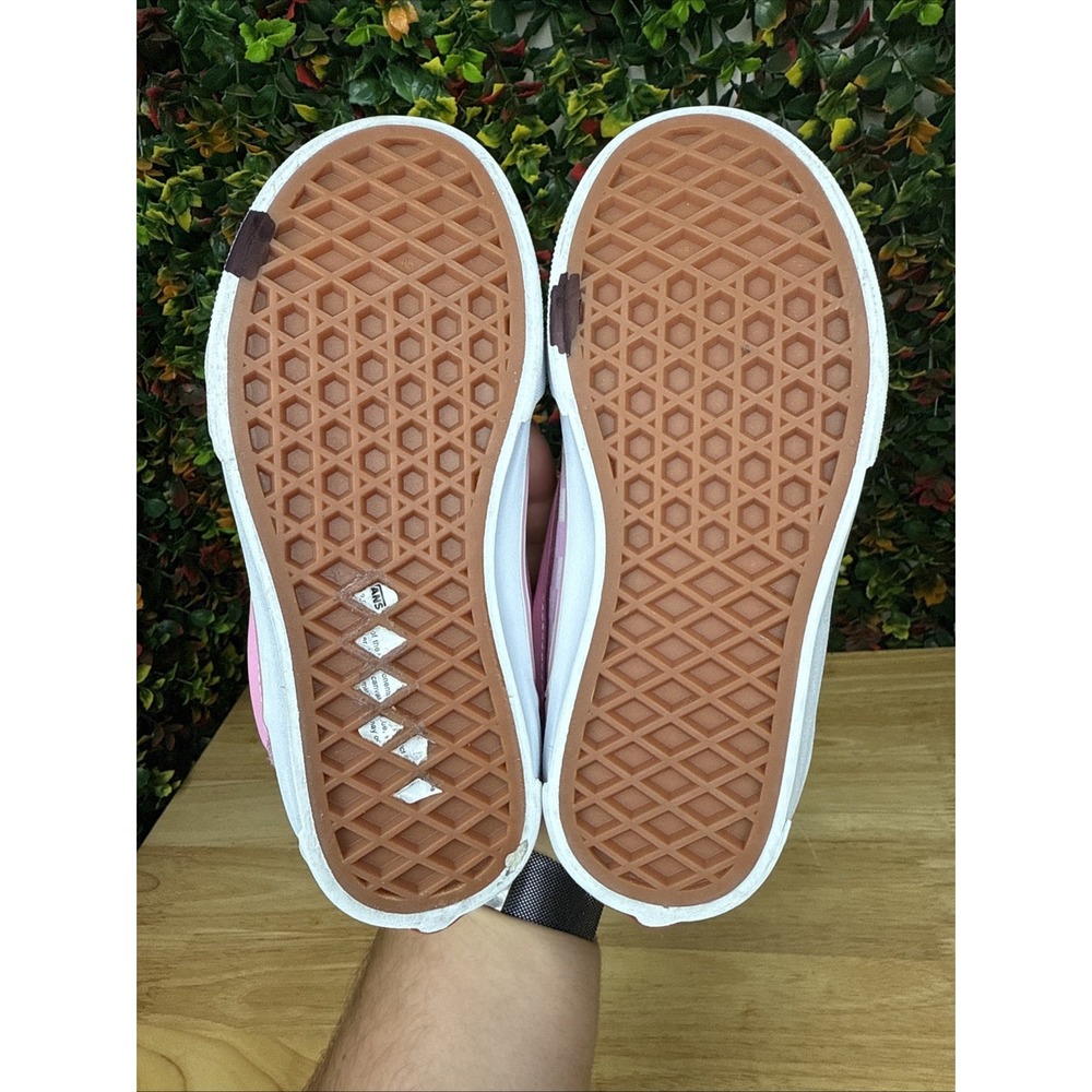Vans Knu Skool Checkerboard Shoe Sneakers Prism Pink White Toddler Preschool 13 - Picture 7 of 10